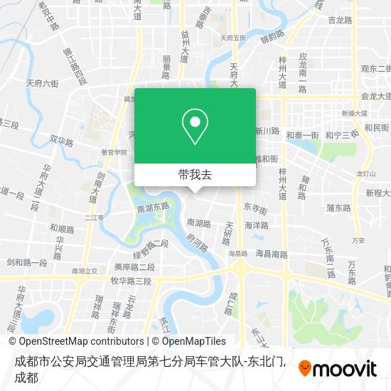 成都市公安局交通管理局第七分局车管大队-东北门地图