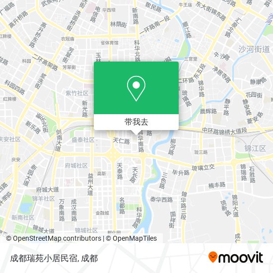 成都瑞苑小居民宿地图