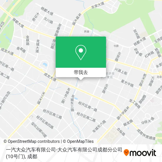一汽大众汽车有限公司-大众汽车有限公司成都分公司(10号门)地图