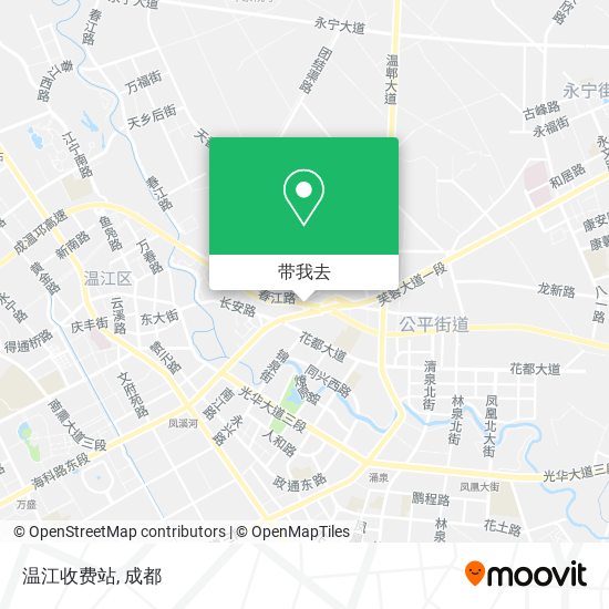 温江收费站地图