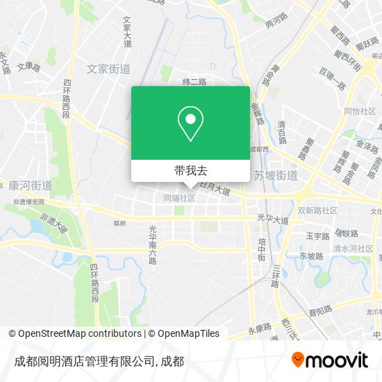 成都阅明酒店管理有限公司地图