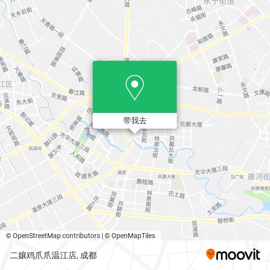 二孃鸡爪爪温江店地图