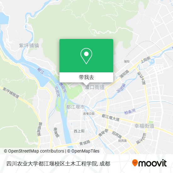 四川农业大学都江堰校区土木工程学院地图