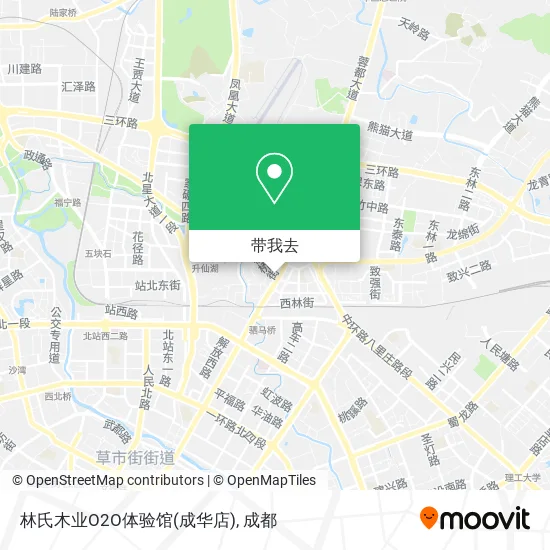 林氏木业O2O体验馆(成华店)地图