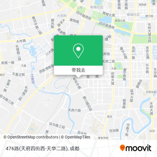 476路(天府四街西-天华二路)地图