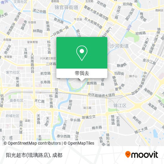 阳光超市(琉璃路店)地图