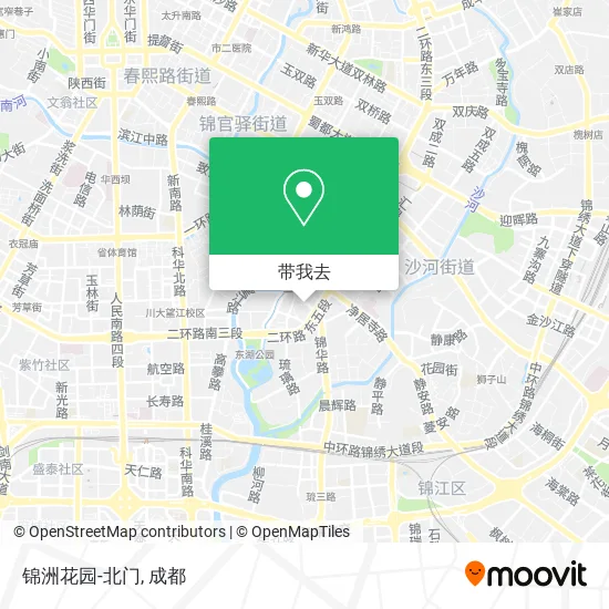 锦洲花园-北门地图