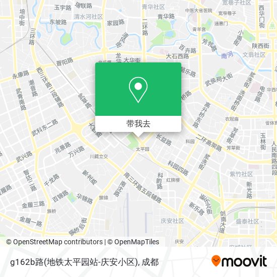g162b路(地铁太平园站-庆安小区)地图