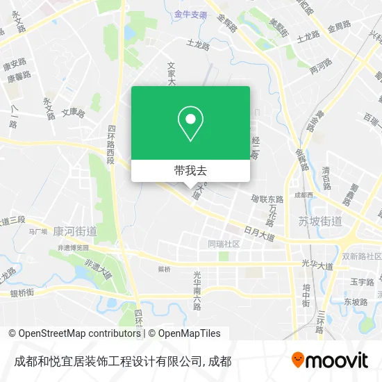 成都和悦宜居装饰工程设计有限公司地图