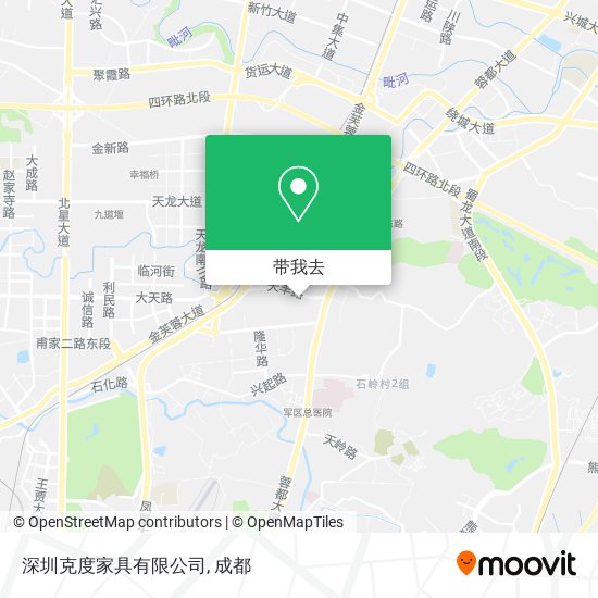 深圳克度家具有限公司地图