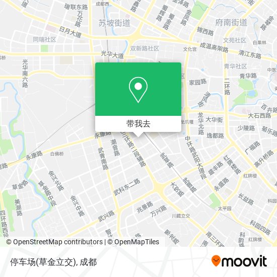 停车场(草金立交)地图