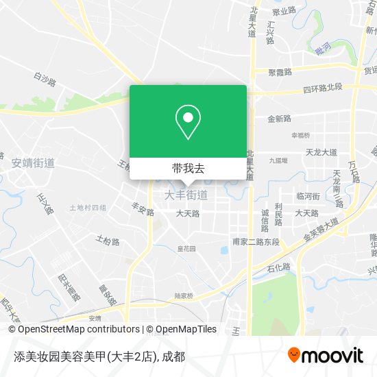 添美妆园美容美甲(大丰2店)地图