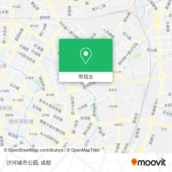沙河城市公园地图