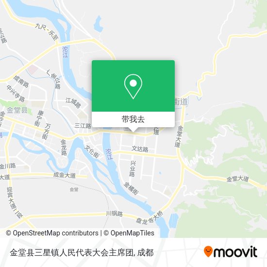 金堂县三星镇人民代表大会主席团地图