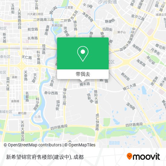 新希望锦官府售楼部(建设中)地图