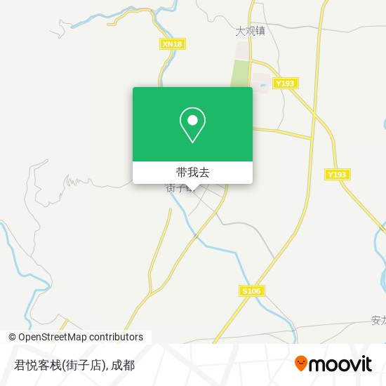 君悦客栈(街子店)地图