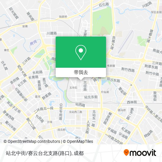 站北中街/赛云台北支路(路口)地图