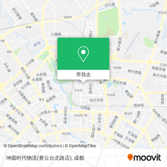 坤圆时代物流(赛云台北路店)地图