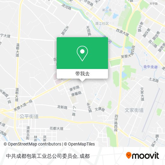中共成都包装工业总公司委员会地图