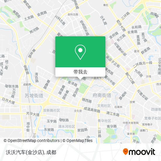 沃沃汽车(金沙店)地图