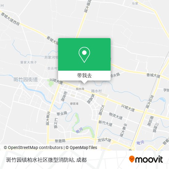 斑竹园镇柏水社区微型消防站地图