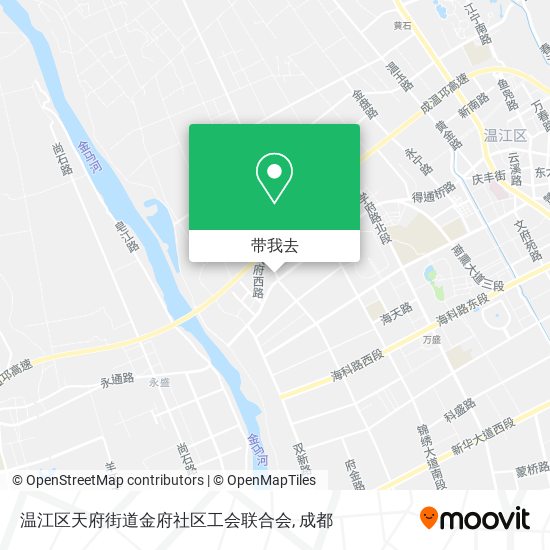 温江区天府街道金府社区工会联合会地图