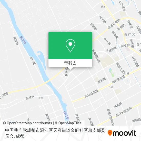 中国共产党成都市温江区天府街道金府社区总支部委员会地图