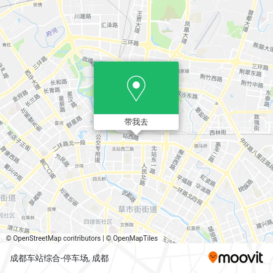 成都车站综合-停车场地图