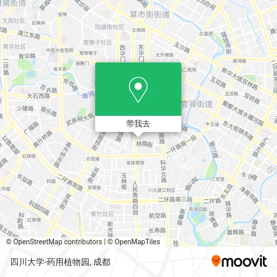 四川大学-药用植物园地图