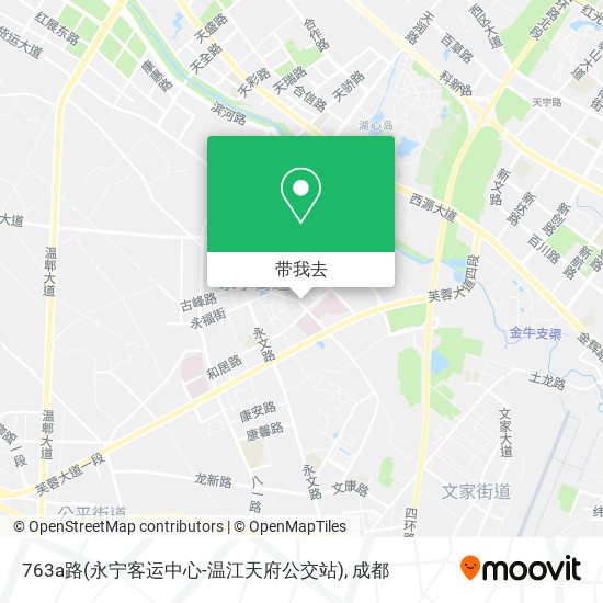 763a路(永宁客运中心-温江天府公交站)地图