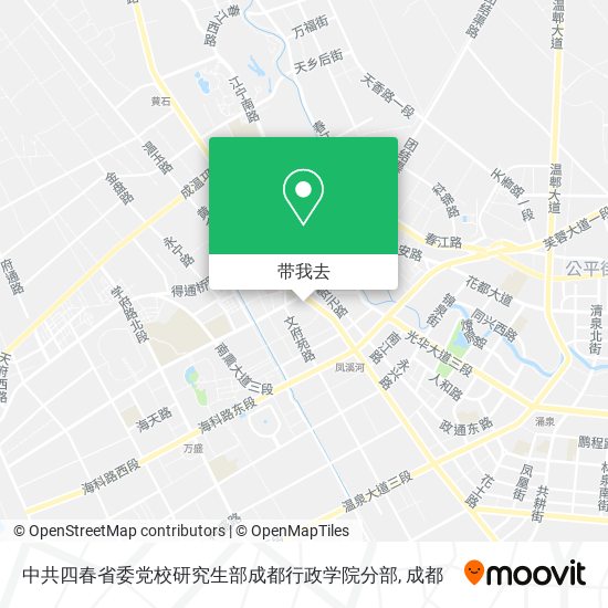 中共四春省委党校研究生部成都行政学院分部地图