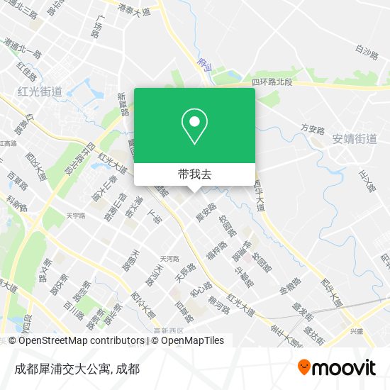 成都犀浦交大公寓地图