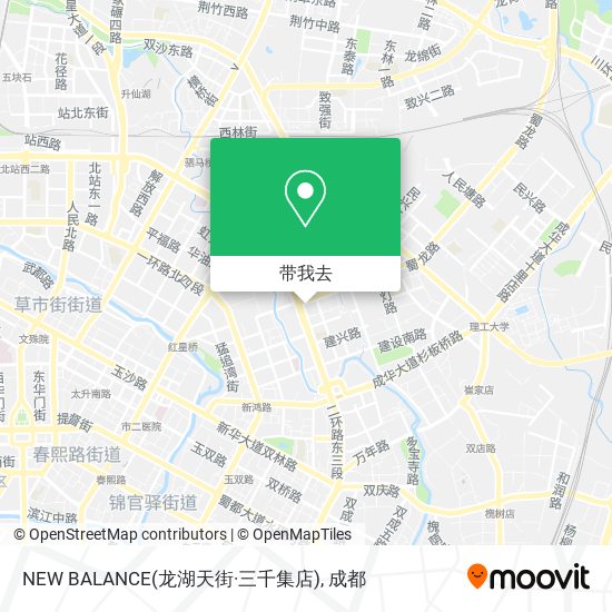 NEW BALANCE(龙湖天街·三千集店)地图