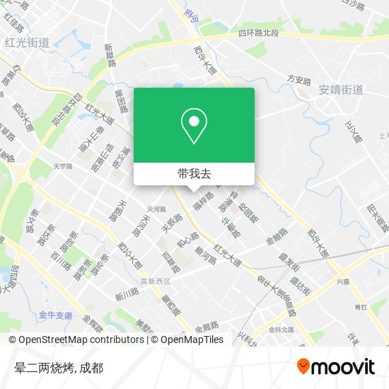 晕二两烧烤地图
