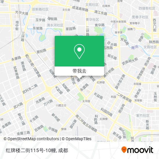 红牌楼二街115号-10幢地图