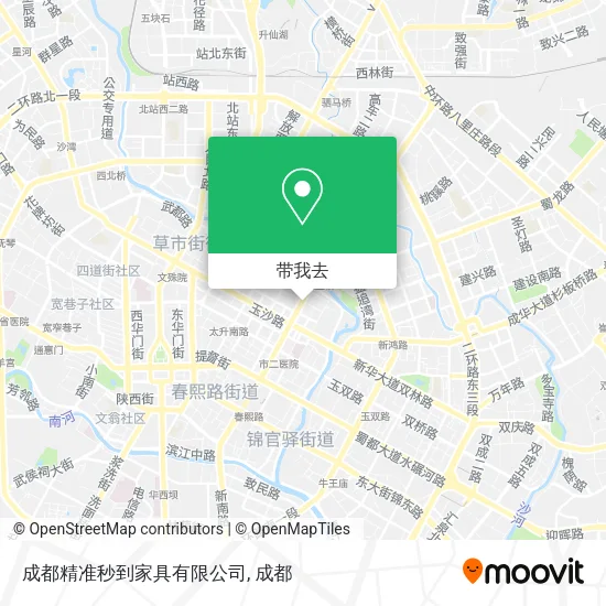 成都精准秒到家具有限公司地图