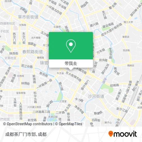 成都茶厂门市部地图