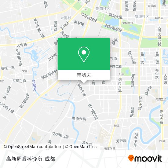 高新周眼科诊所地图