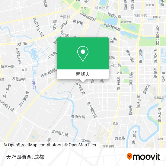 天府四街西地图
