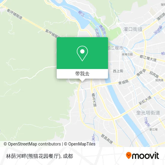 林荫河畔(熊猫花园餐厅)地图