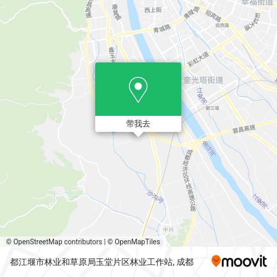 都江堰市林业和草原局玉堂片区林业工作站地图