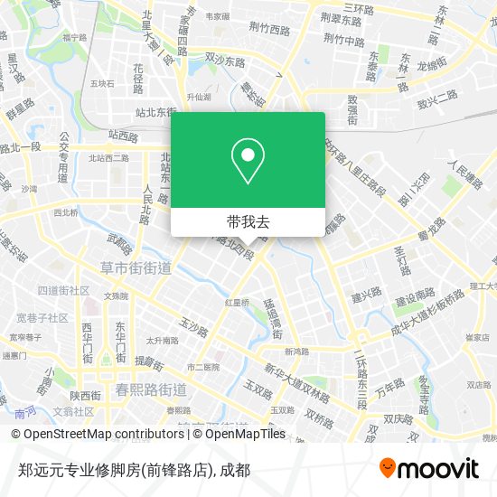 郑远元专业修脚房(前锋路店)地图