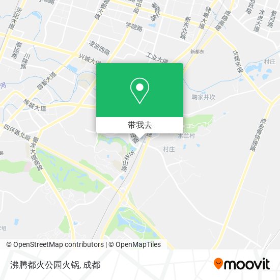 沸腾都火公园火锅地图