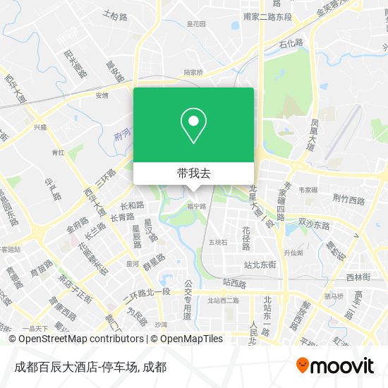 成都百辰大酒店-停车场地图