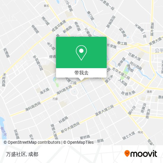 万盛社区地图