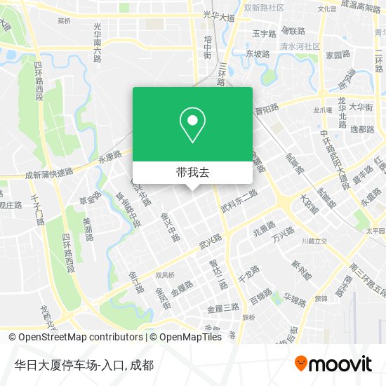 华日大厦停车场-入口地图