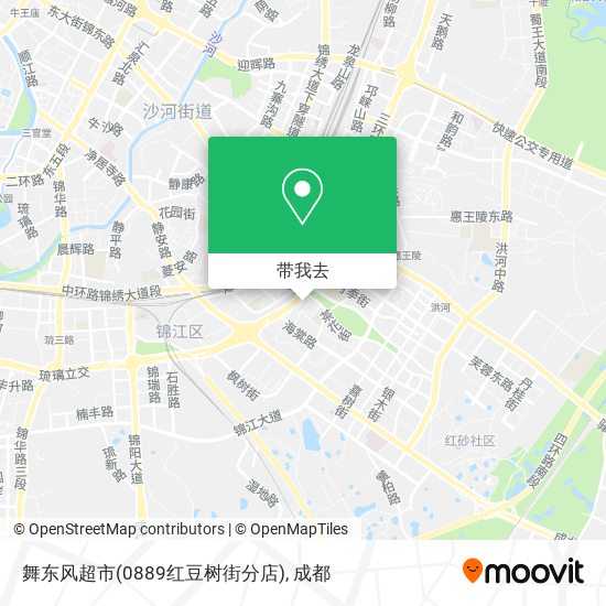 舞东风超市(0889红豆树街分店)地图