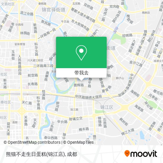 熊猫不走生日蛋糕(锦江店)地图