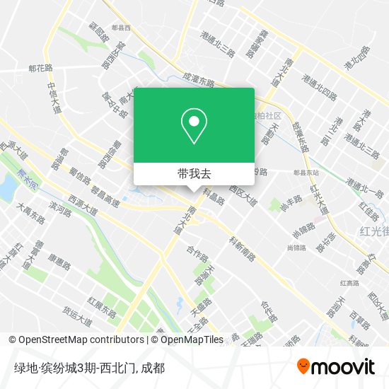 绿地·缤纷城3期-西北门地图