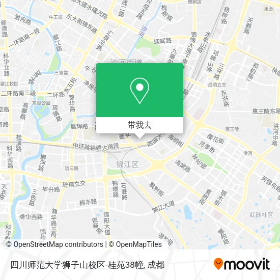 四川师范大学狮子山校区-桂苑38幢地图